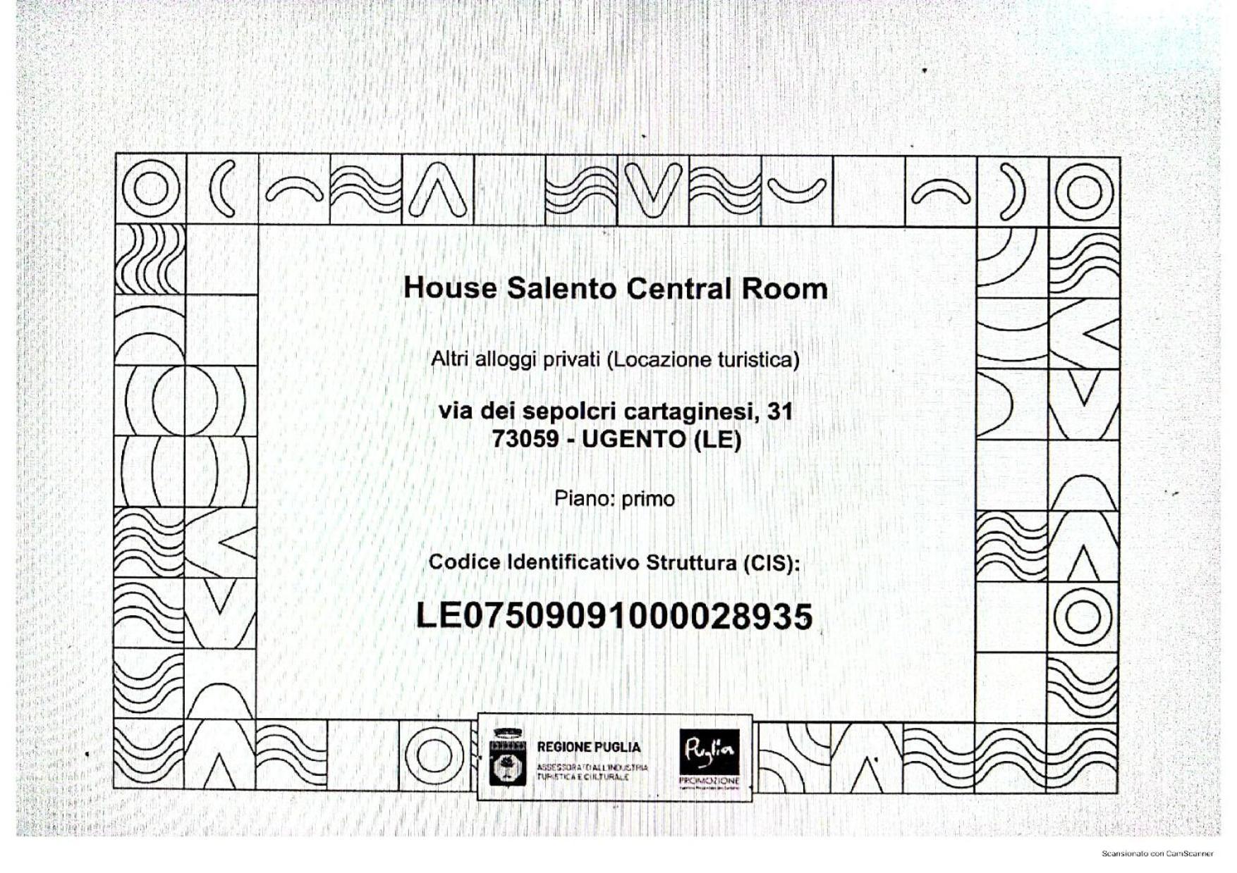 House Salento Central Rooms Торре-Сан-Джованни-Удженто Экстерьер фото